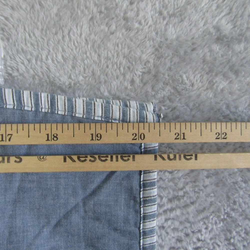 Cremieux King Sham Patchwork Quilt Floral Plaid Striped Red‎ Blue White New